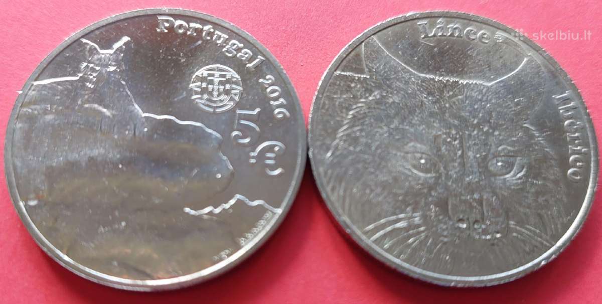 Portugalija 2016m. 5 € “Lūšis “ Unc