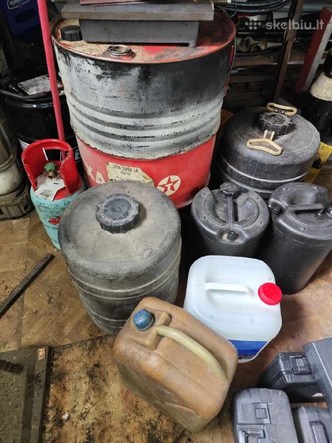 Kuro backa bakai talpos 200l 50l 20l