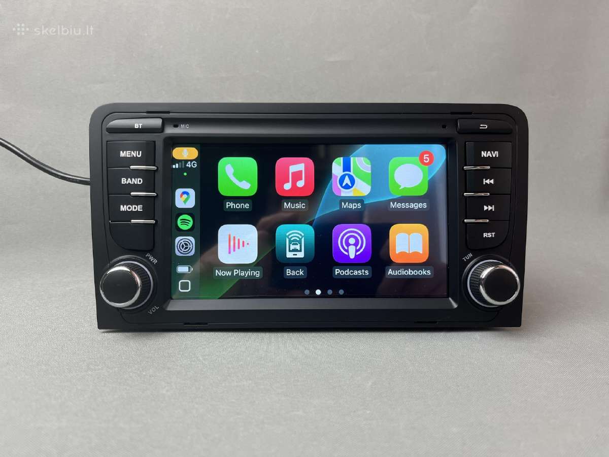 Audi A3 8p 2003 - 2012 Androidas su carplay 6+128g