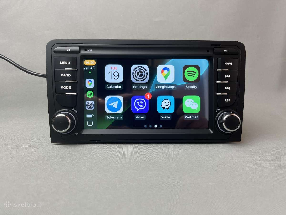 Audi A3 8p 2003 - 2012 Androidas su carplay 4+64g - nuotraukos Nr. 2