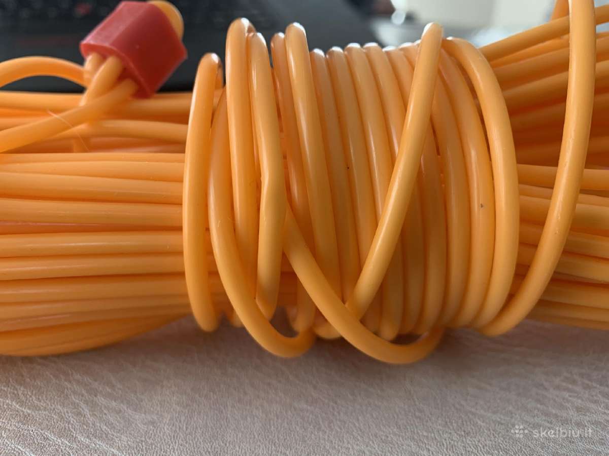 Plastikinė oranžinė virvė 15m, skalbiniams ar pan. - nuotraukos Nr. 3