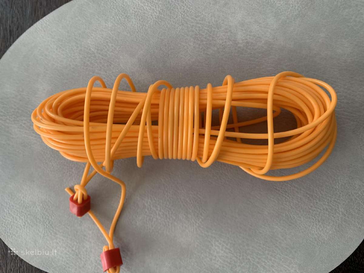Plastikinė oranžinė virvė 15m, skalbiniams ar pan. - nuotraukos Nr. 4