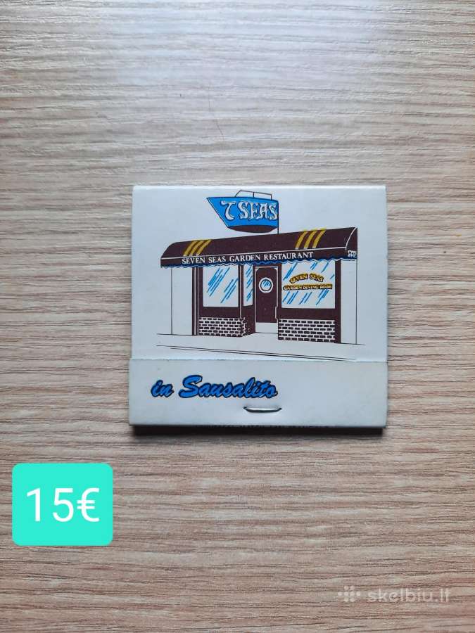 12.3 Degtukų dėžutė Seven Seas Garden Restaurant