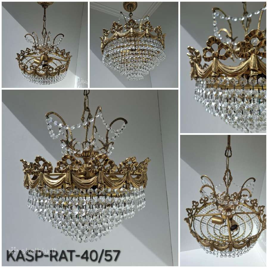 Krištolinis šviestuvas šviestuvai. Med/kasp/gel - nuotraukos Nr. 2