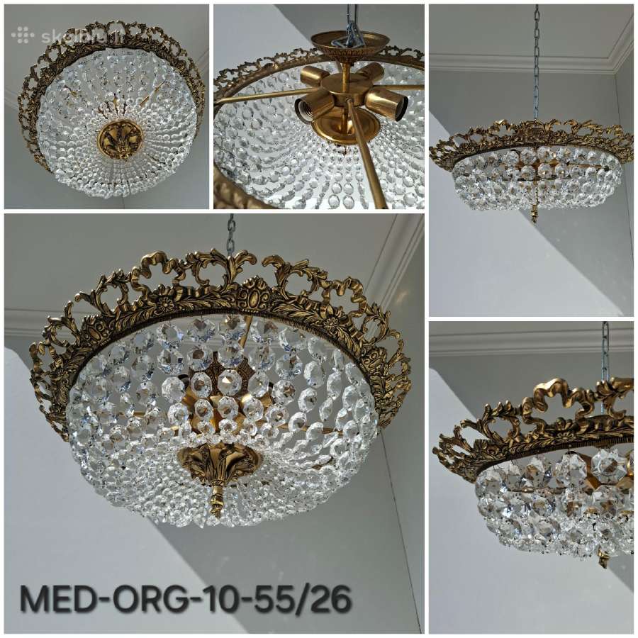 Krištolinis šviestuvas šviestuvai. Med/kasp/gel - nuotraukos Nr. 16