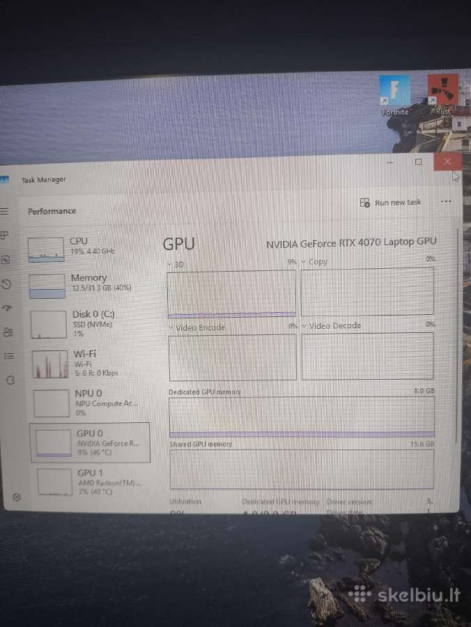 Galingas Hp Omen loptopas rtx 4070 ryzen 7 8845hs - nuotraukos Nr. 2