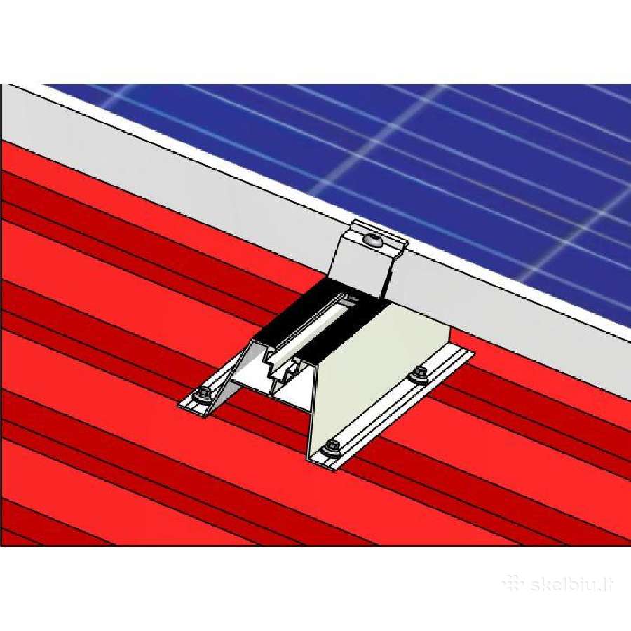 Saulės elektrinės konstrukcija skardai - nuotraukos Nr. 2
