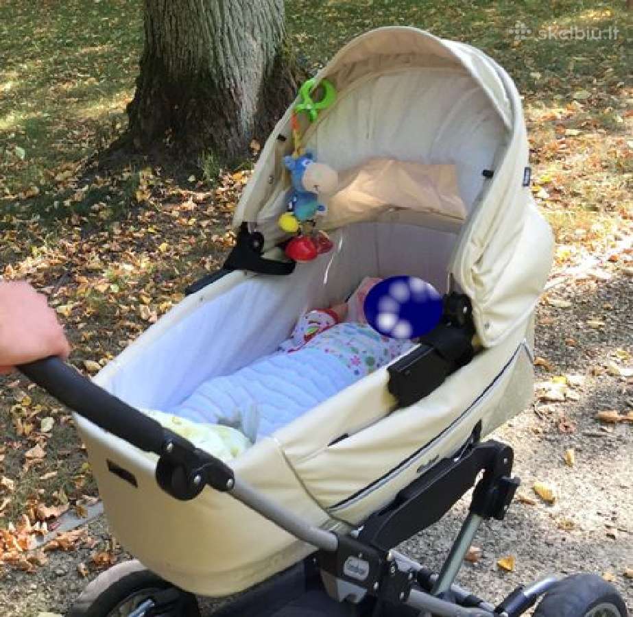 Dvieju dalių emaljunga vežimėlis