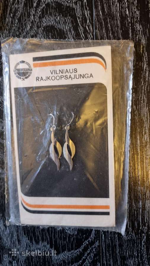 Lietuviski Tarybiniai Auskarai - nuotraukos Nr. 2