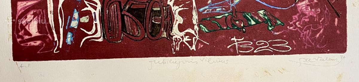 Paveikslas T. Valius “Jubiliejinis Vilnius, 1974 - nuotraukos Nr. 2