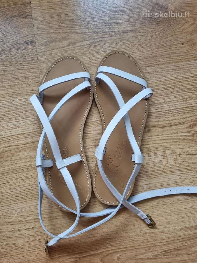 J. Crew baltos odinės basutės - nuotraukos Nr. 2