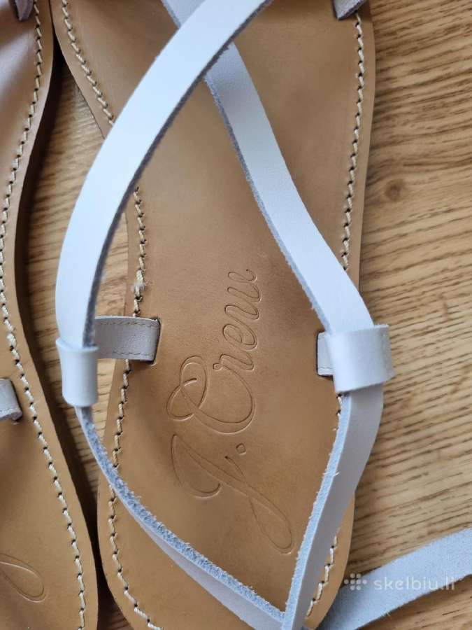 J. Crew baltos odinės basutės - nuotraukos Nr. 3