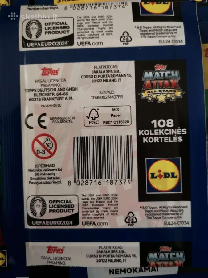 Lidl Uefa Euro 2024 kortelės - nuotraukos Nr. 2