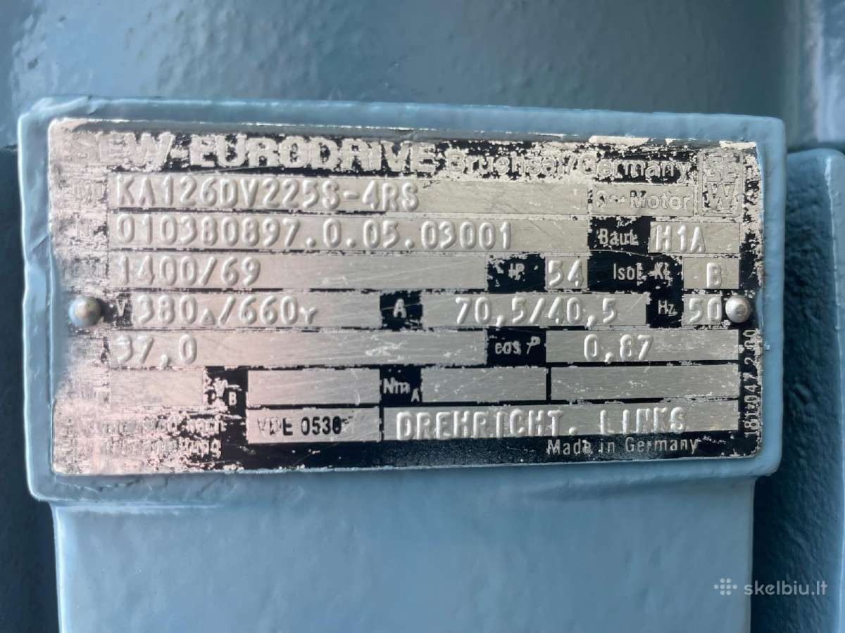 Sew-eurodrive 37 kw moto reduktorius - nuotraukos Nr. 5