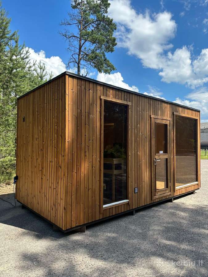 Karkasinė pirtis. Pirtis "Moderno" - nuotraukos Nr. 2