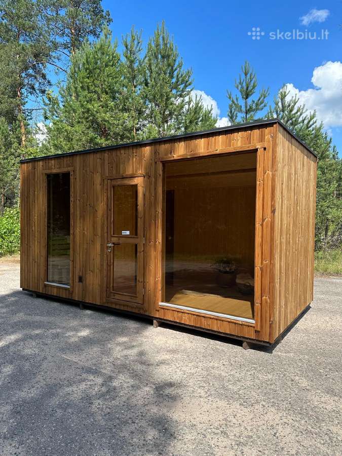 Karkasinė pirtis. Pirtis "Moderno" - nuotraukos Nr. 3