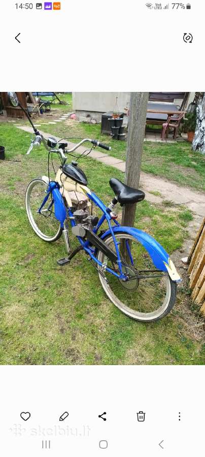 Parduodu motorinį dviratį