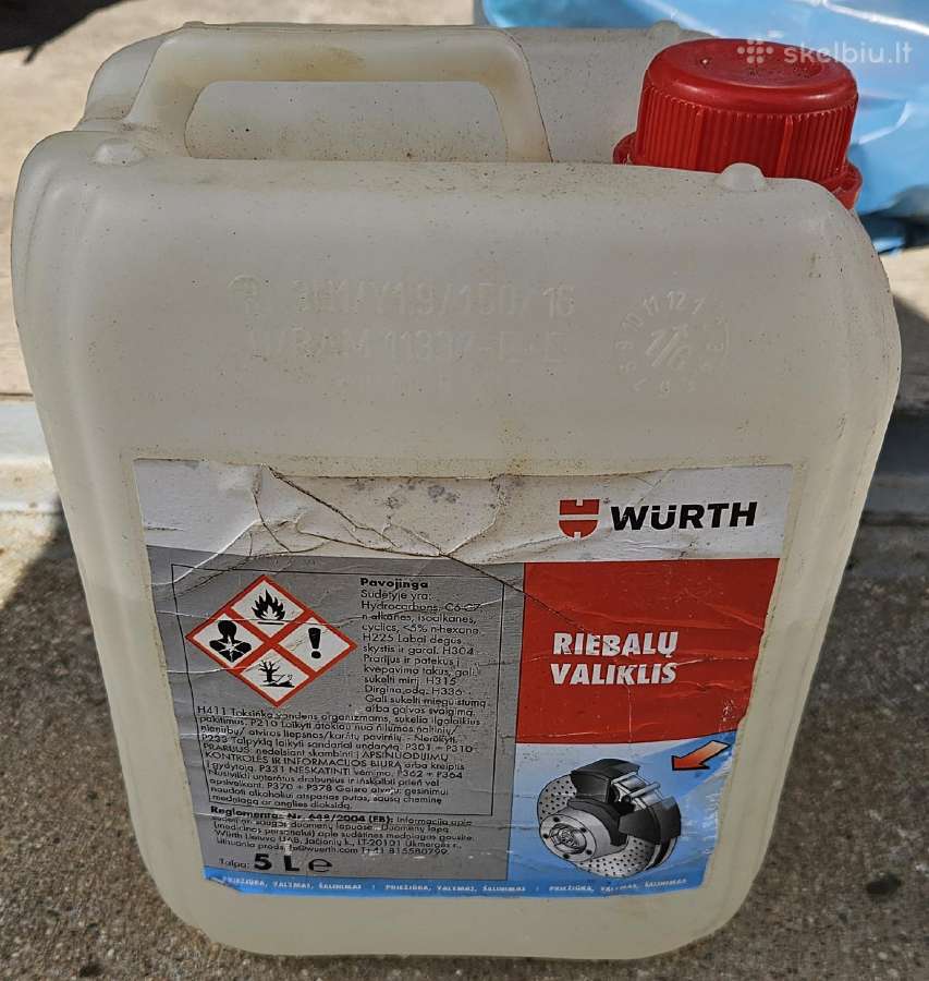 Wurth riebalu valiklis 5ltr. 35e