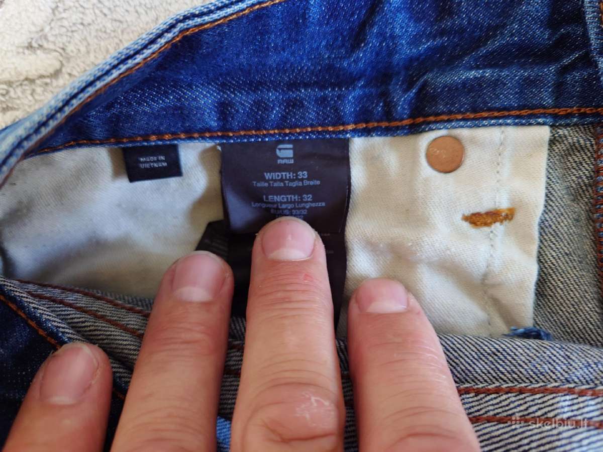 Vyriški džinsai G-star Raw. - nuotraukos Nr. 7