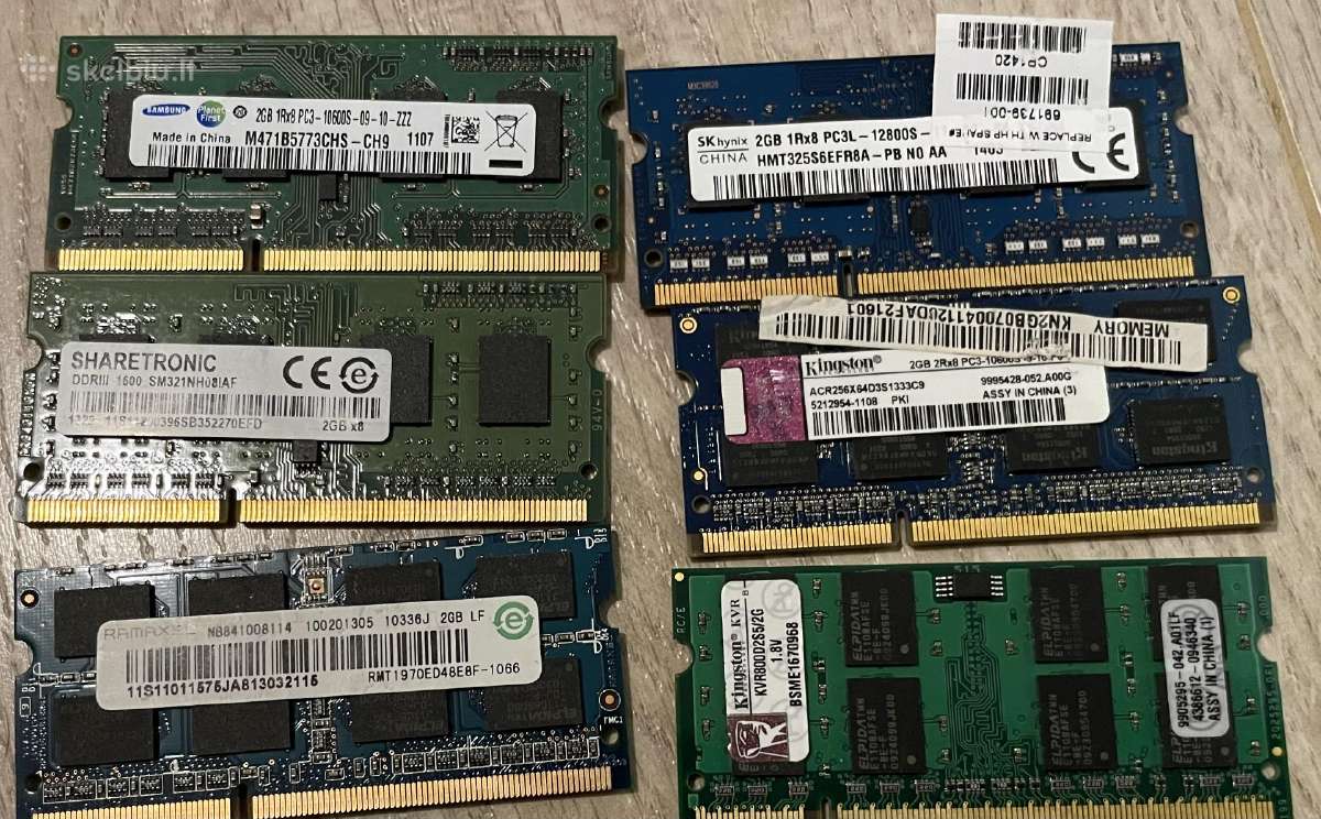 Parduodu RAM ddr2 ir ddr3