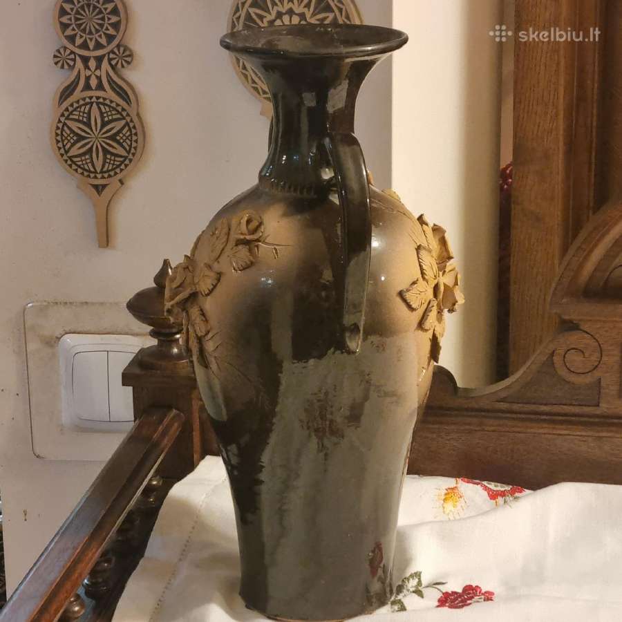 Kauno dailės kombinato 38cm.aukčio keramikinė vaza - nuotraukos Nr. 3