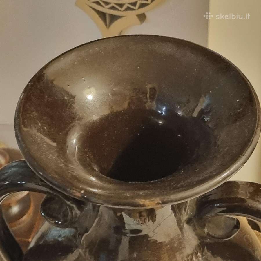 Kauno dailės kombinato 38cm.aukčio keramikinė vaza - nuotraukos Nr. 4