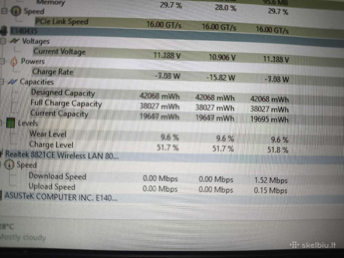 Vivobook Go 14 Ryzen 5 7520u 8gb 512gb SSD 10% - nuotraukos Nr. 7