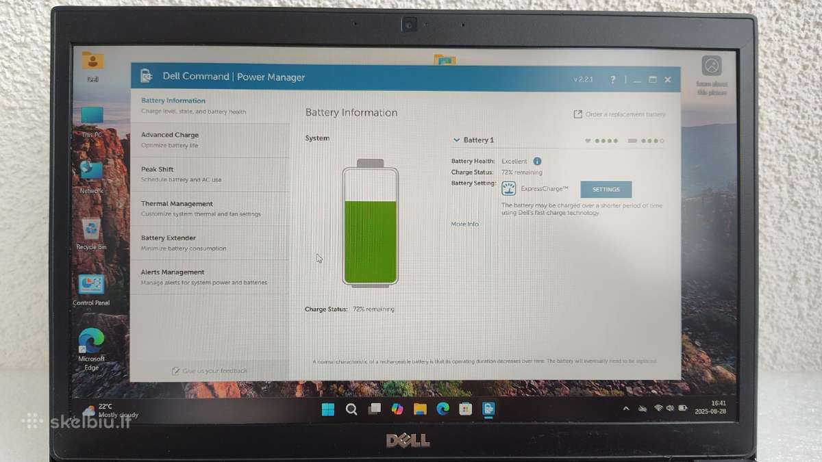 Dell Latitude 7480 Intel Core i5-7300u - nuotraukos Nr. 9