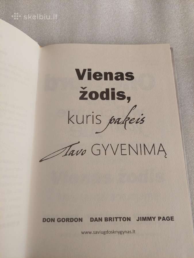 Vienas žodis,kuris pakeis tavo gyvenimą - nuotraukos Nr. 2