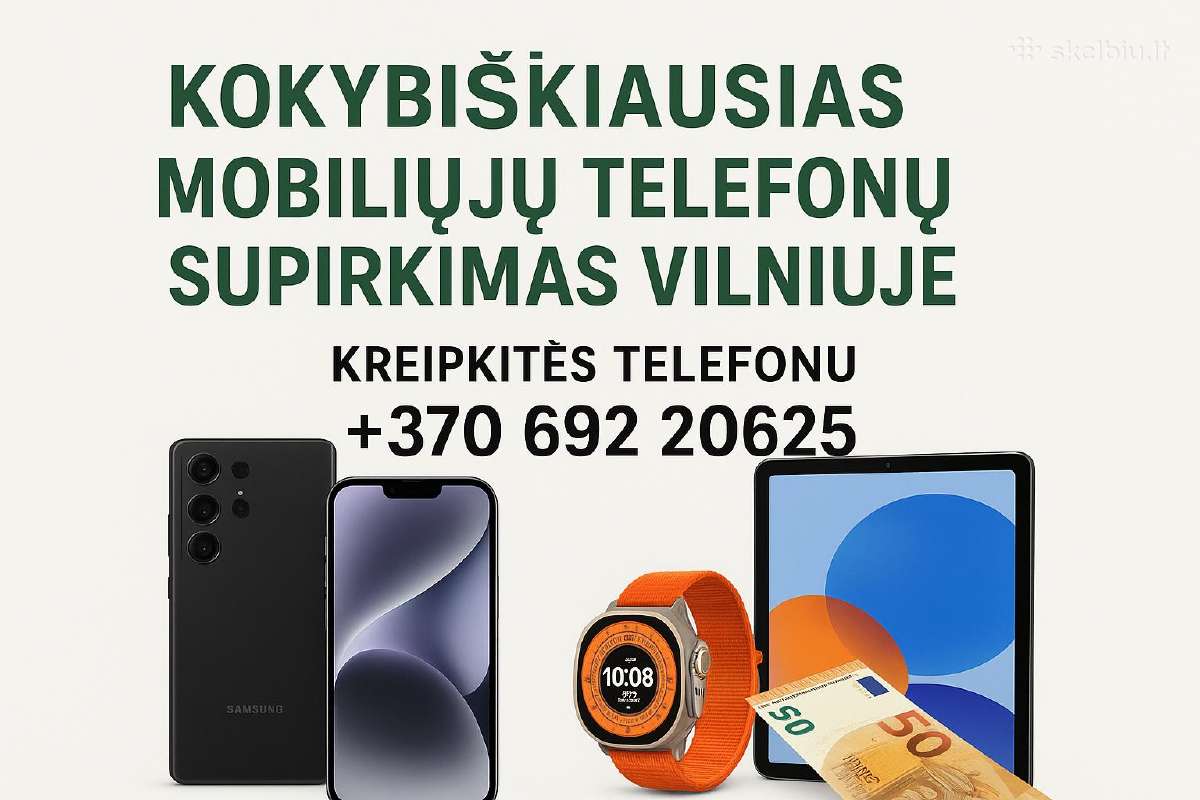 Kokybiškiausias telefonų supirkimas Vilniuje - nuotraukos Nr. 2
