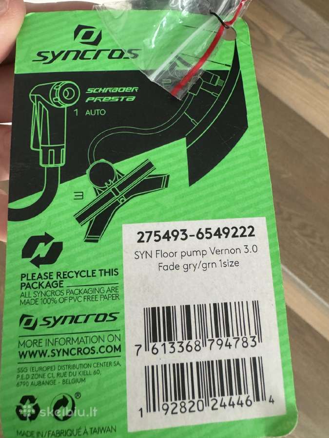 Syncros Vernon 3.0 kalnu/ žvyro dviračių pompa - nuotraukos Nr. 8