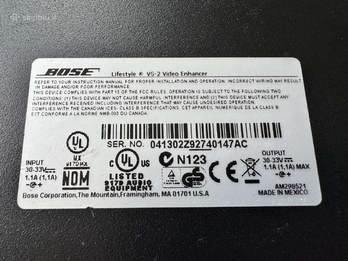 Bose Lifestyle Vs2 - nuotraukos Nr. 3