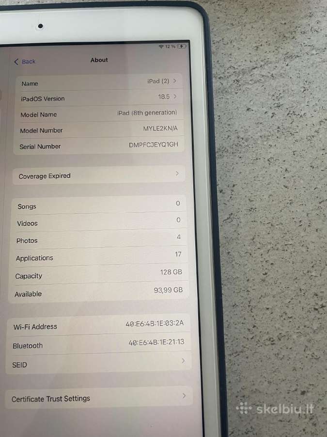 iPad 8-128 GB