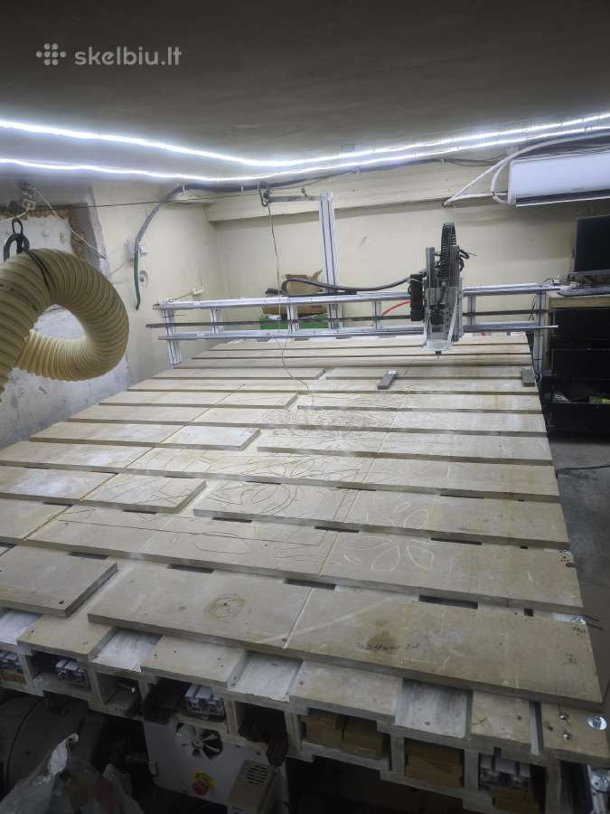 CNC darbo plotas 3300x2240x100
