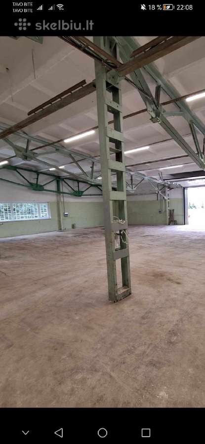 649 m2, 721 m2, 481 m2 atskirai, galima nuoma