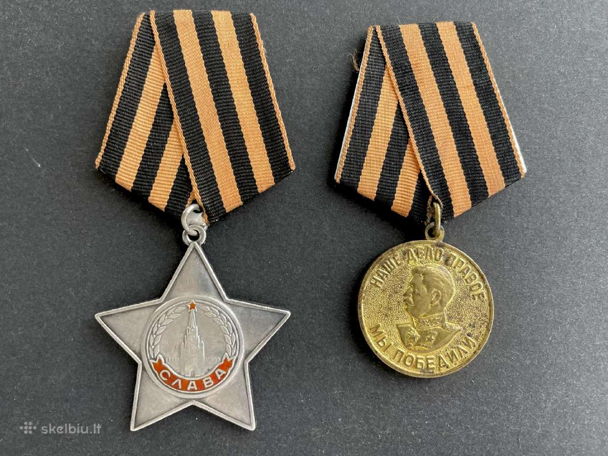 2pk medaliai - Slava ordinas