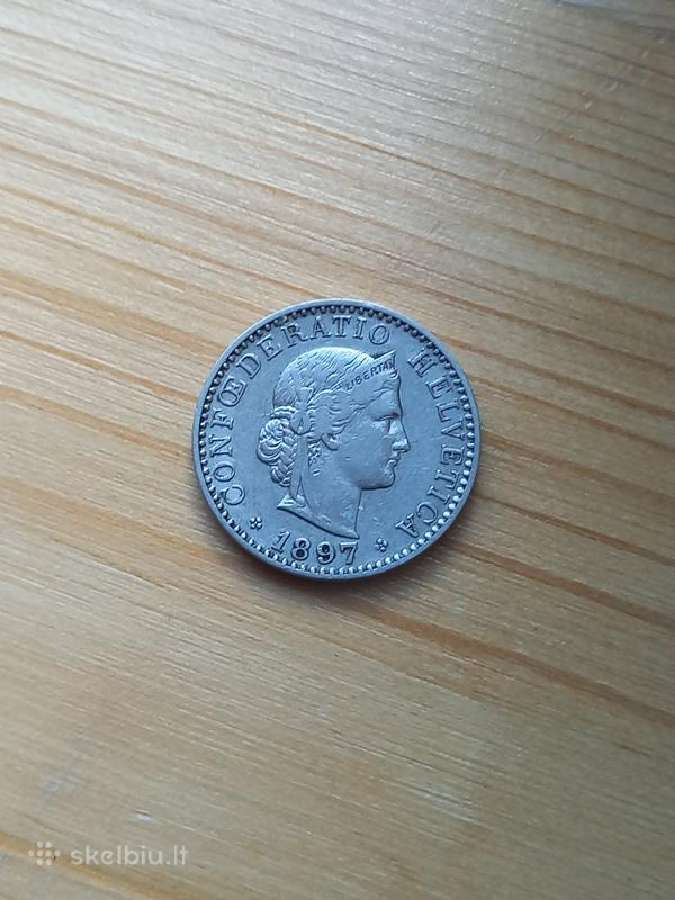 Šveicarija 1897 20 rapen