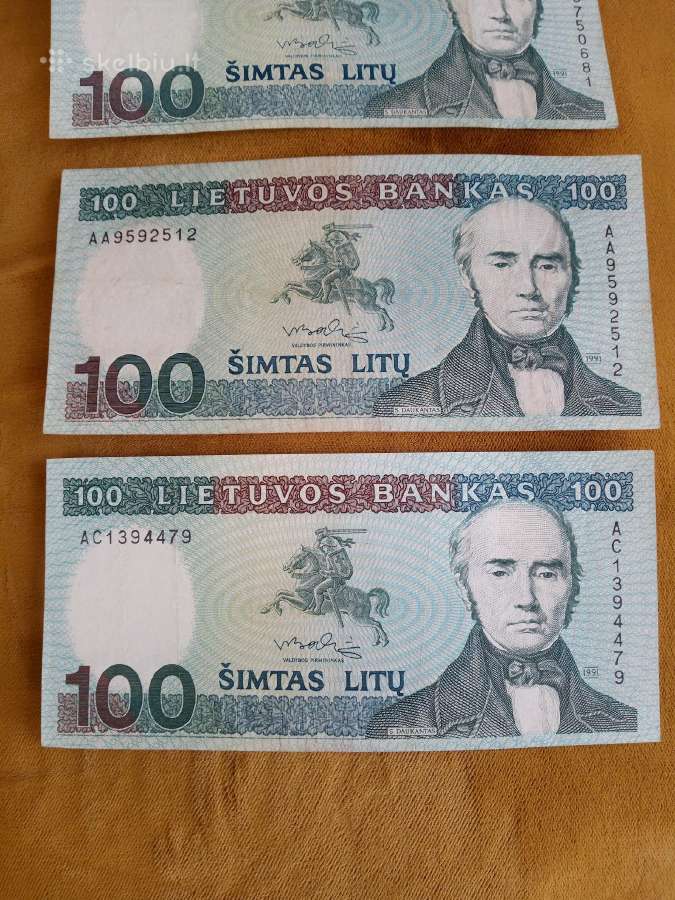 Banknotai seni ir ,1991m - nuotraukos Nr. 13