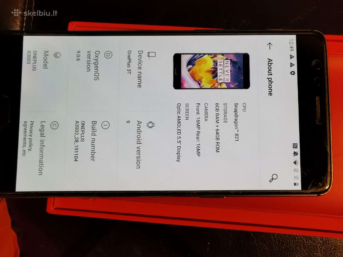One Plus 3t telefonas - nuotraukos Nr. 2