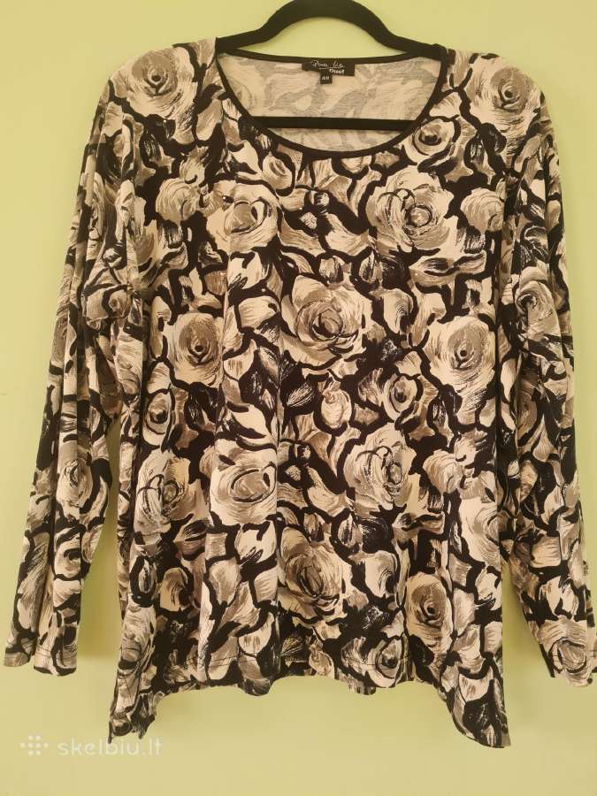 Plona moteriška palaidinė su rožėmis L-XL dydis