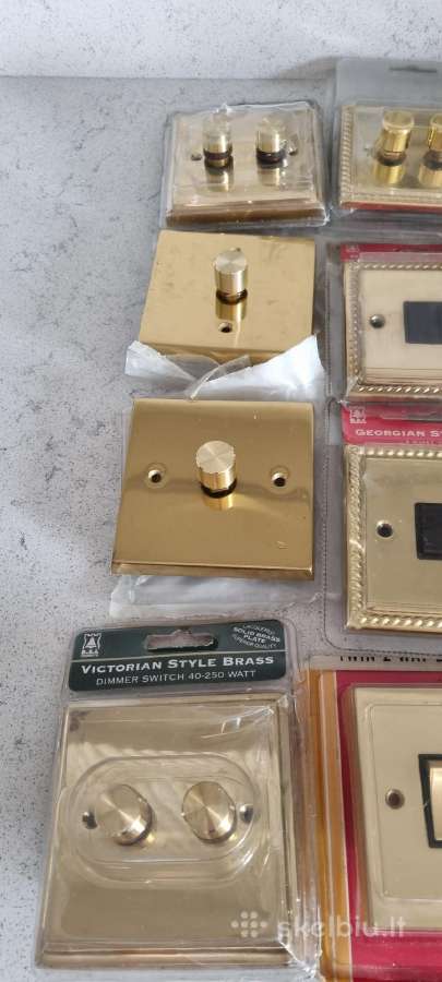 Jungtukai / rozetes / Victorian style brass - nuotraukos Nr. 7