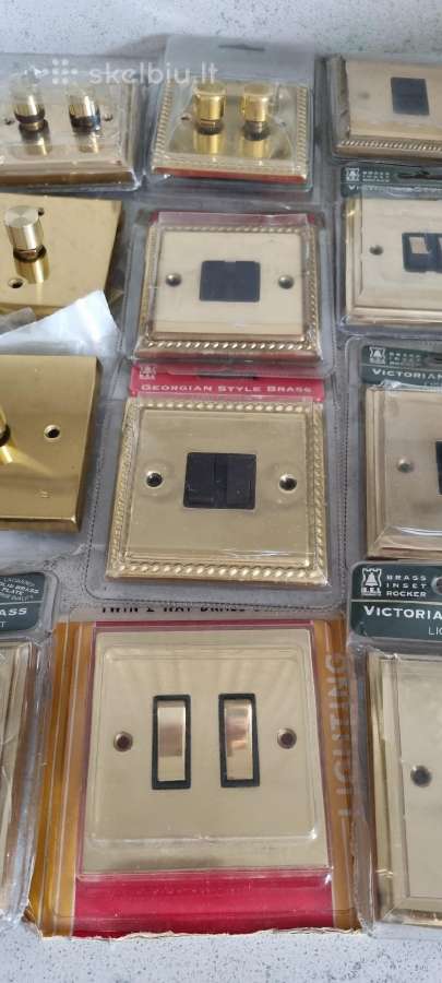 Jungtukai / rozetes / Victorian style brass - nuotraukos Nr. 8