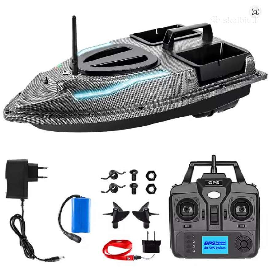 Flytec V900 Žvejybos pašarų laivelis 40gps Tasku - nuotraukos Nr. 12