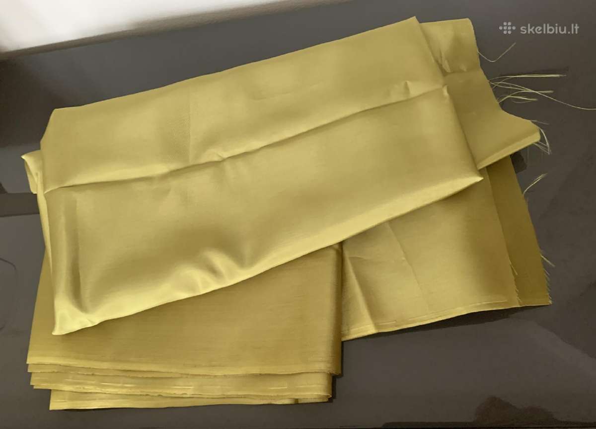 Audinys pamušalui žalia/salotinė spalva 150x316cm