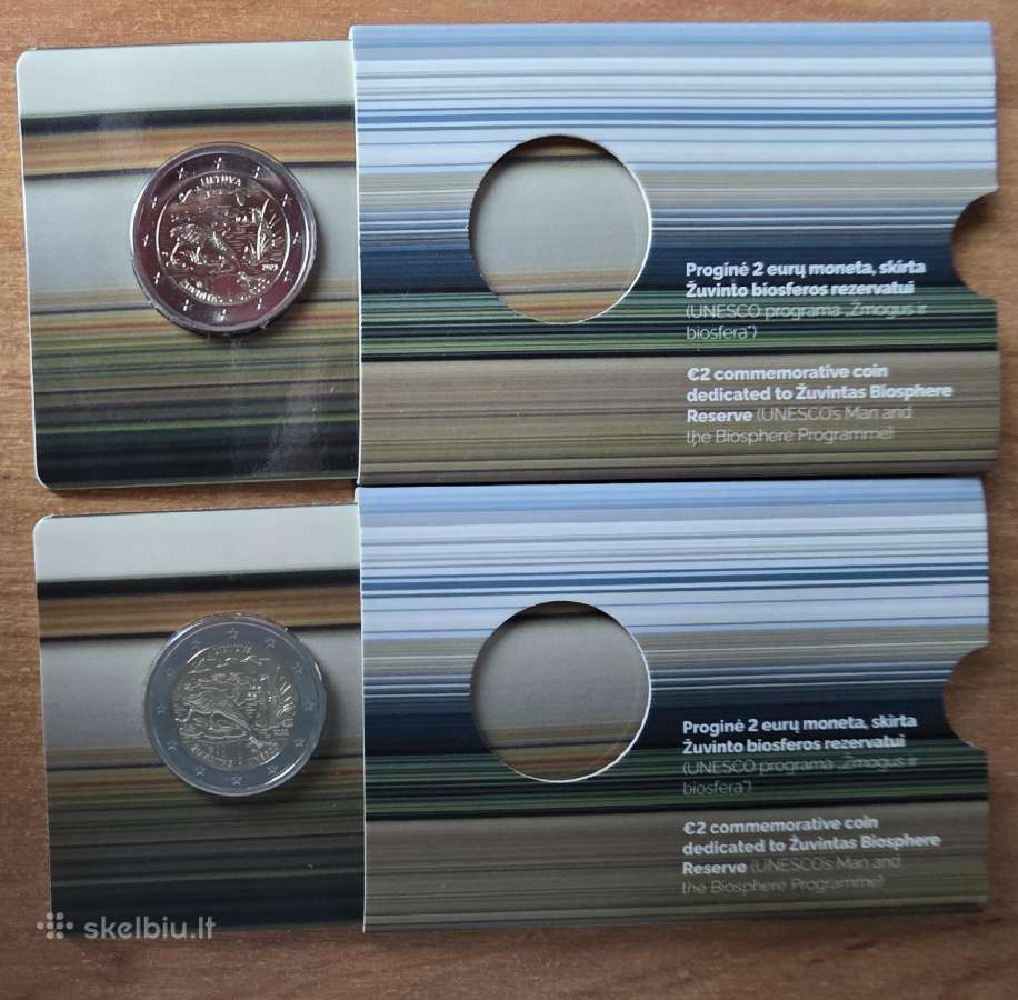Žuvintas 2€ Bu moneta kortelėje (Kalyklos klaida) - nuotraukos Nr. 2