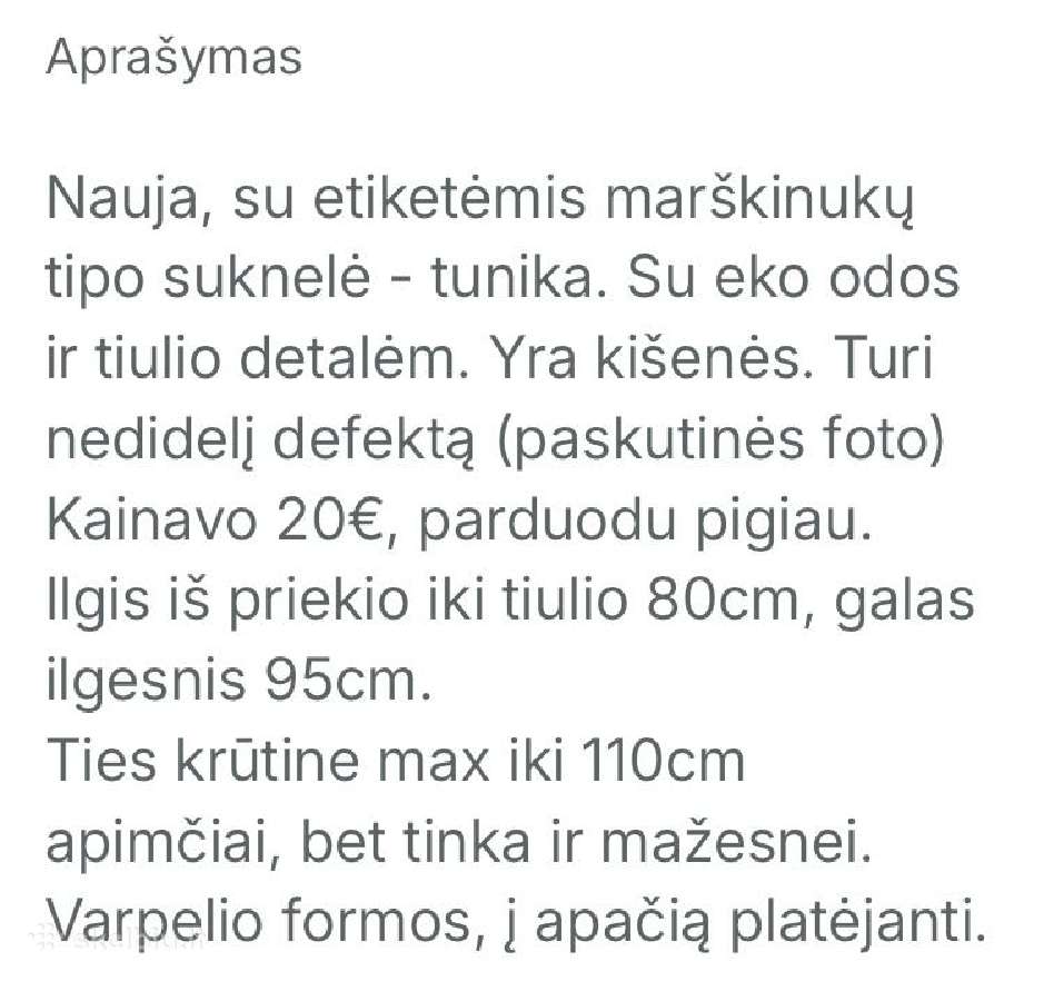 Suknelė - tunika - nuotraukos Nr. 6