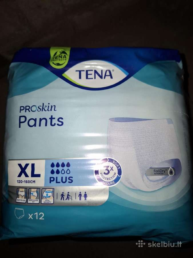 Tena pants plus XL 12 vnt