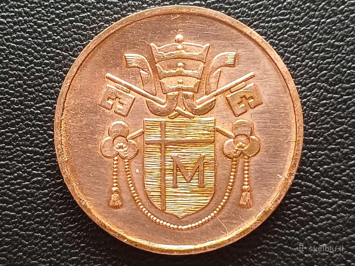 (478)medalis 1982m. Jonas Paulius 2. Lenkija 33mm. - nuotraukos Nr. 2