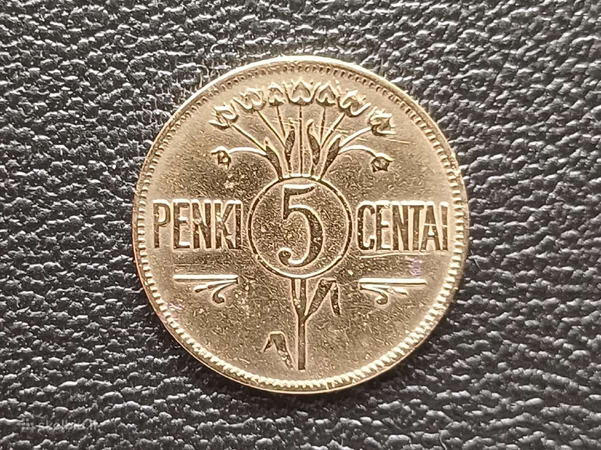 (356) 5 centai 1925m. Lietuva