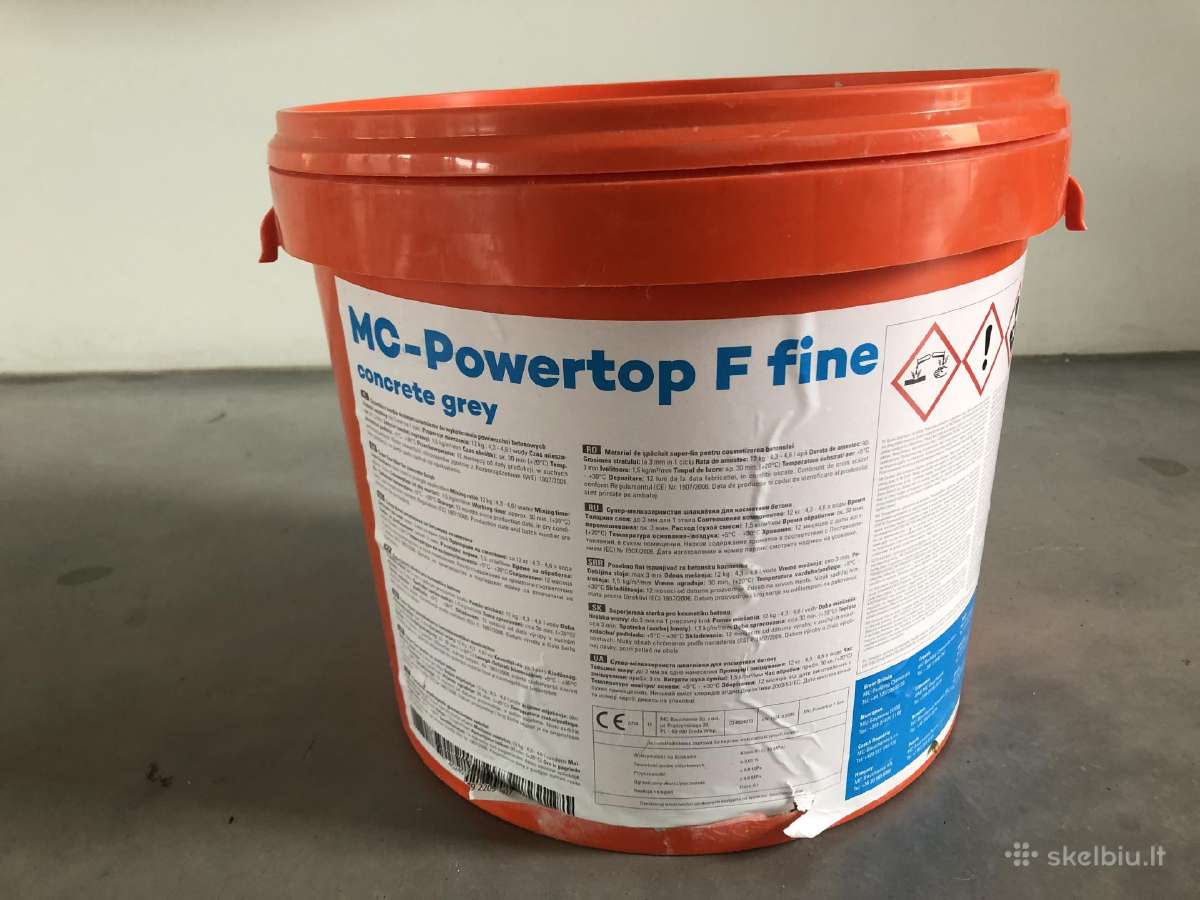 Vokiškas betono glaistas Mc-powertop F Fine - nuotraukos Nr. 3